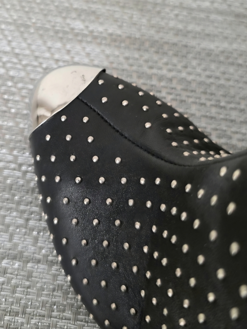 Giuseppe Zanotti Black Leather Silver Studded Buckle Stiletto Boots - EU 39 - Picture 12 of 16